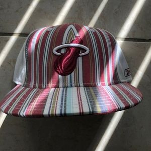 Miami heat Reebok fitted hat Vintage White